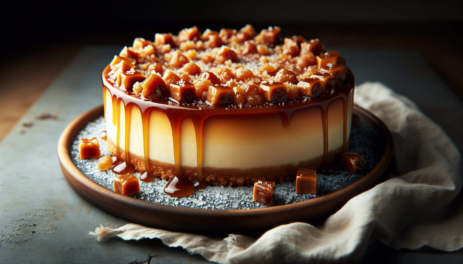 Cheesecake caramello salato